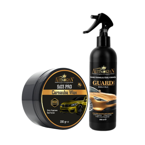 Altin Oran Sio3 Pro Carnauba Wax Ceramic Wax Krem Cila 9H 200gr + Guard Auto Hızlı Cila