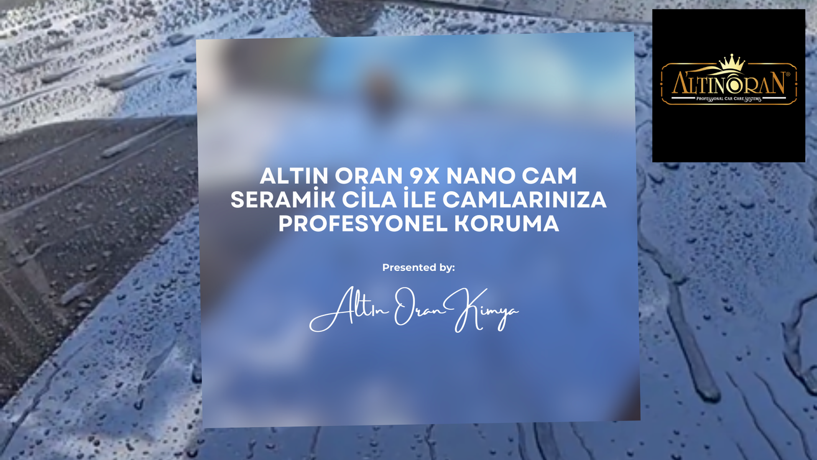 Altın Oran 9x Nano Cam Seramik Cila ile Camlarınıza Profesyonel Koruma