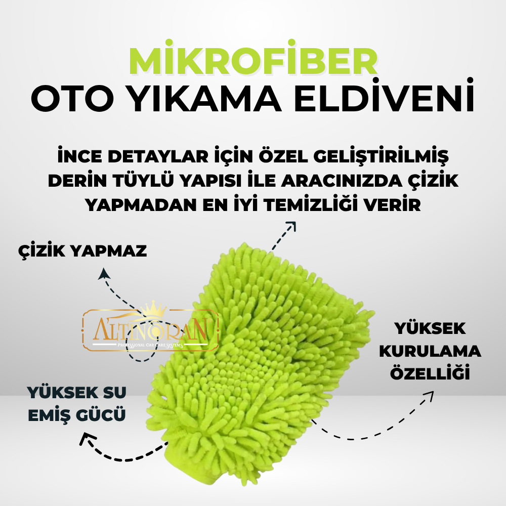 Altınoran profesyonel araç temizlik seti ve tüm ürünler bir arada-Altınoran pH nötr cilalı oto şampuanı ile güvenli yıkama-1200 gsm mikrofiber oto kurulama bezi ile çiziksiz kurulama-Mikrofiber oto yıkama eldiveni ve oto yıkama süngeri ile hassas temizlik