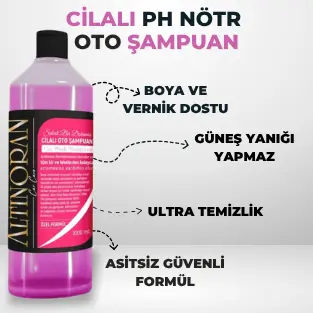 Altınoran Araba Bakım Seti, Cilalı Oto Şampuanı ve Titanium Seramik Wax içeren kapsamlı araç temizlik ve koruma paketi.-Altınoran Cilalı pH Nötr Oto Şampuanı özellikleri: Boya ve vernik dostu, güneş yanığı yapmaz, ultra temizlik, asitsiz güvenli formül.-Altınoran Titanium Seramik Wax özellikleri:Yüksek parlaklık, kolay uygulama, 10 yıkamaya kadar kalıcılık,güneş yanıklarında etkili.