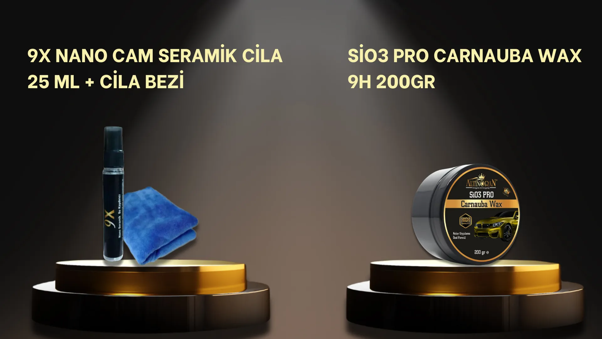 SiO3 Pro Carnauba Wax 9H 200GR ile Parlaklık Sağlanmış Kırmızı BMW Araç