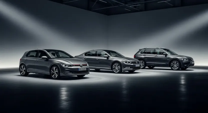 Volkswagen Golf, Passat ve Tiguan modellerinin donanım paketleri rehberi için ana görsel