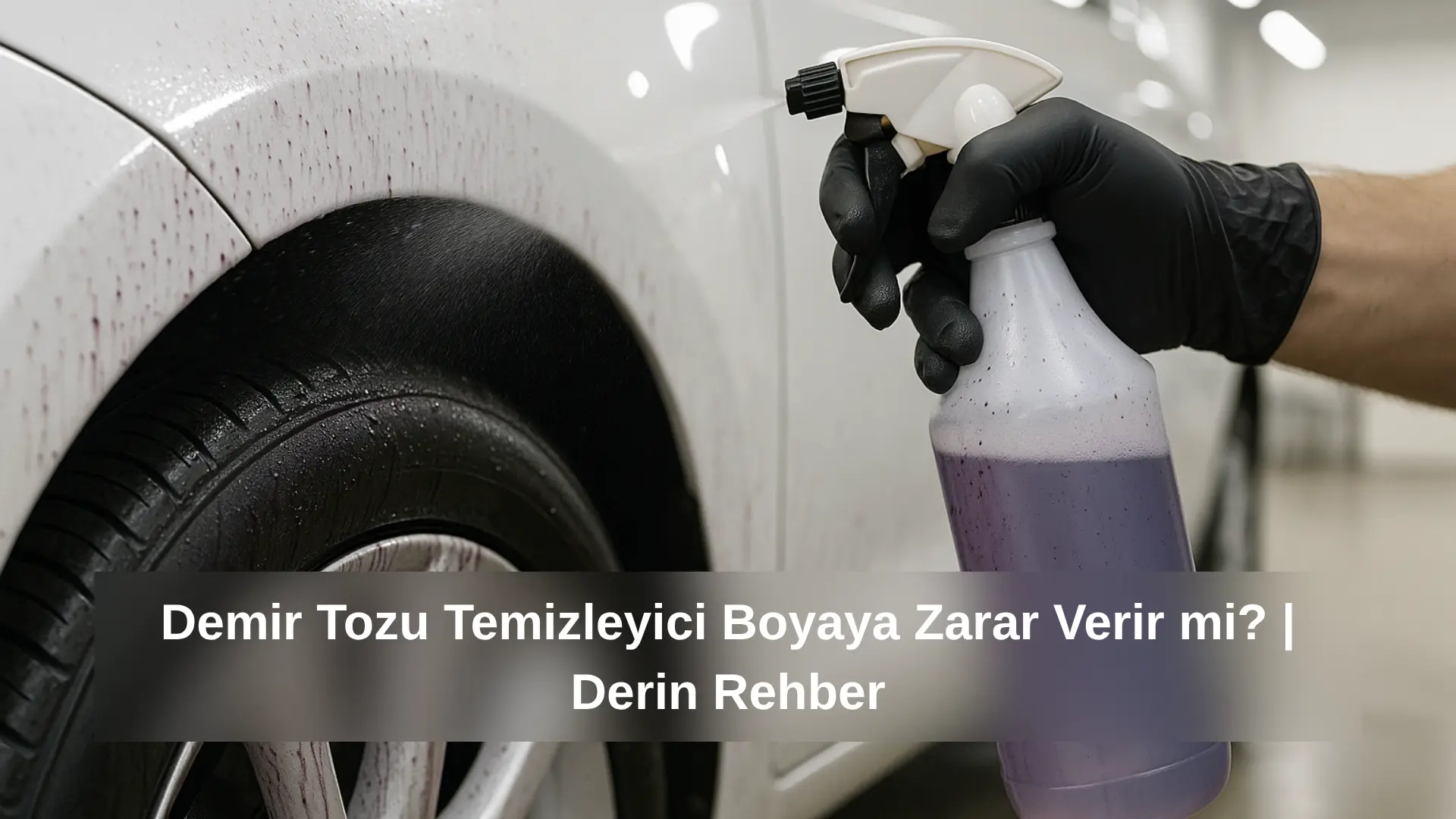 Demir tozu sökücü uygulaması esnasında mor renkli reaksiyon
