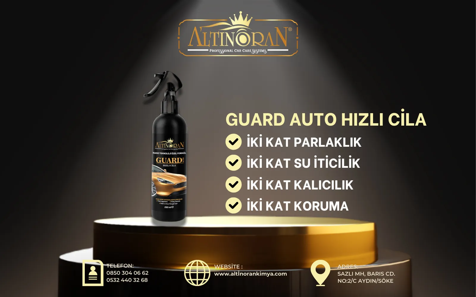 Altın Oran Guard Auto Seramik Katkılı Hızlı Cila Sonuç Görseli