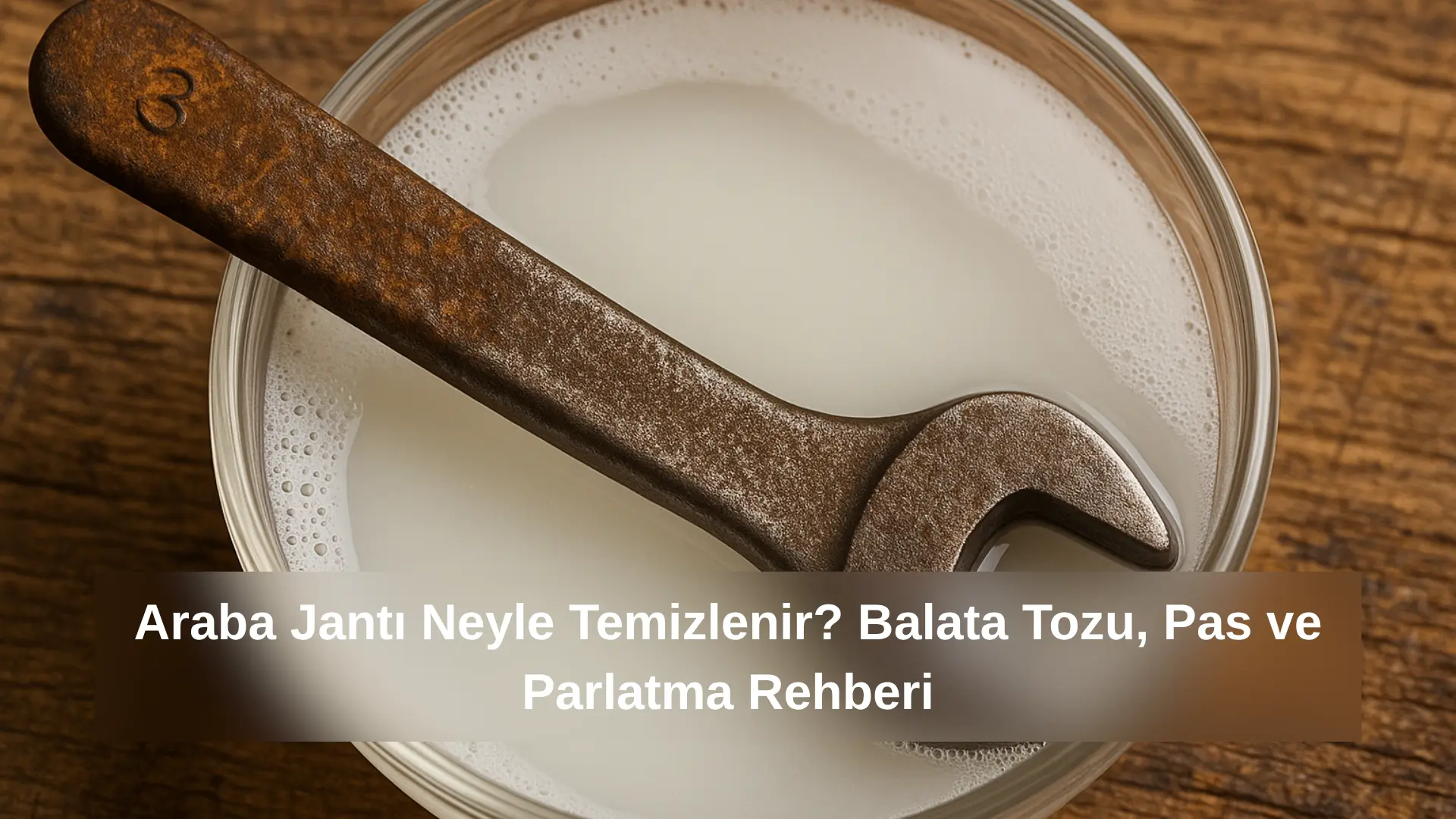 Sirke banyosunda pası çözülen anahtar