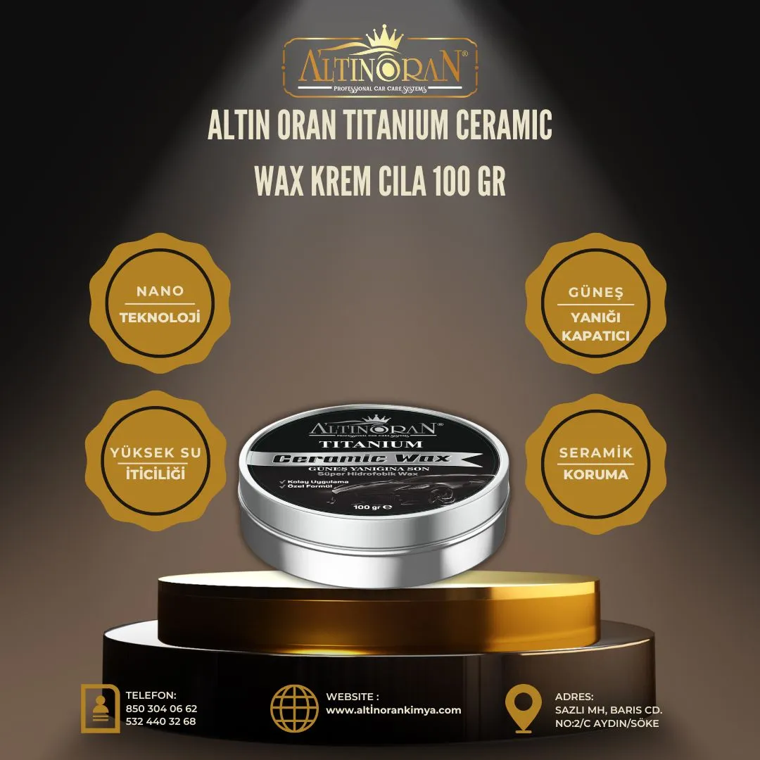 Altın Oran Titanium Ceramic Wax Krem Cila 100 Gr
