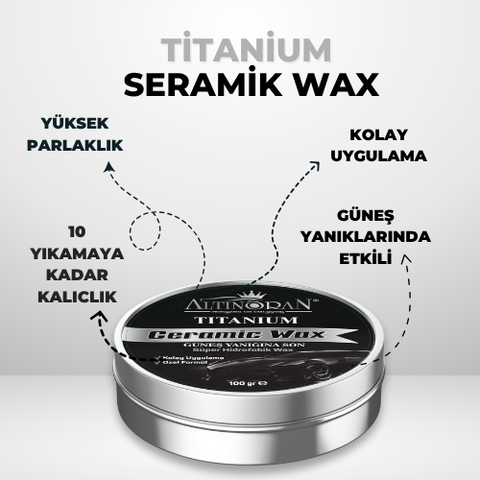 Altınoran demir tozu temizleyici, ultra hızlı cila ve titanium seramik wax ürünlerinden oluşan oto bakım seti
