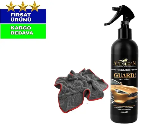 Altın Oran Guard Auto Hızlı Cila 250 ML + 50*70 cm Pasla cila havlusu