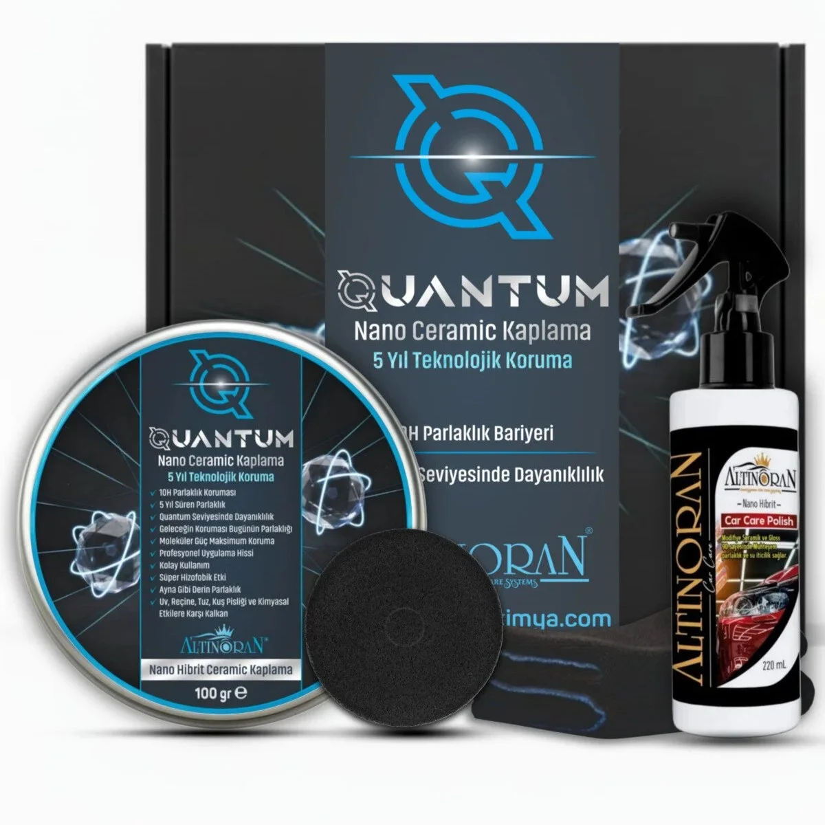 Quantum Profesyonel Hibrit Seramik Wax Hızlı Cila 100 gr 10H Sertlik 5 Yıl Koruma