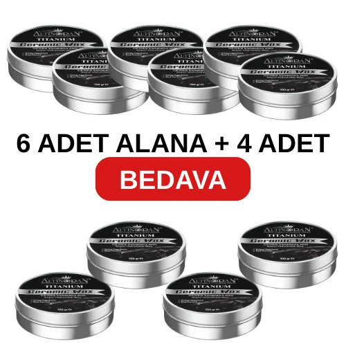 6 Adet Titanium Seramik Wax alana + 4 Adet Titanium Seramik Wax BEDAVA