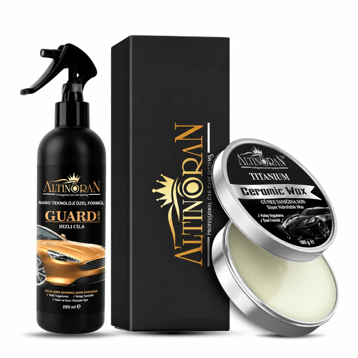 Altınoran Guard auto hızlı cila + Altınoran Titanium Seramik Wax