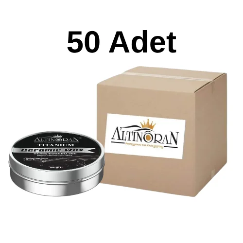 Altınoran Titanium Seramik Wax Krem Cila 100 Gr - 50 Adet Toptan